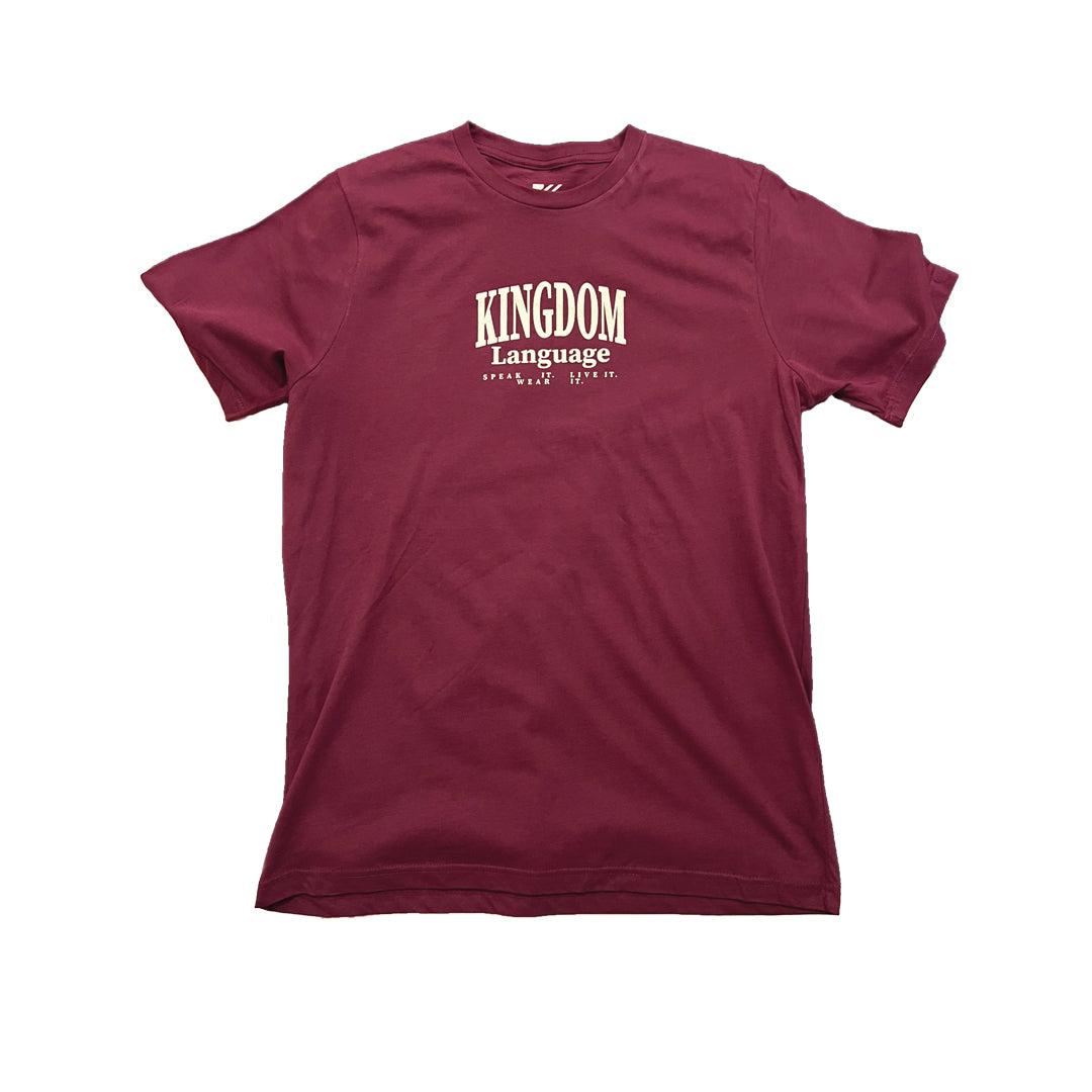 Kingdom Language Tee (Maroon)