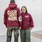 GOODNESS & MERCY-BURGUNDY HOODIE